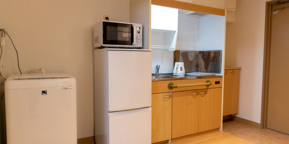 外国人労働者の寮の家電設置イメージ