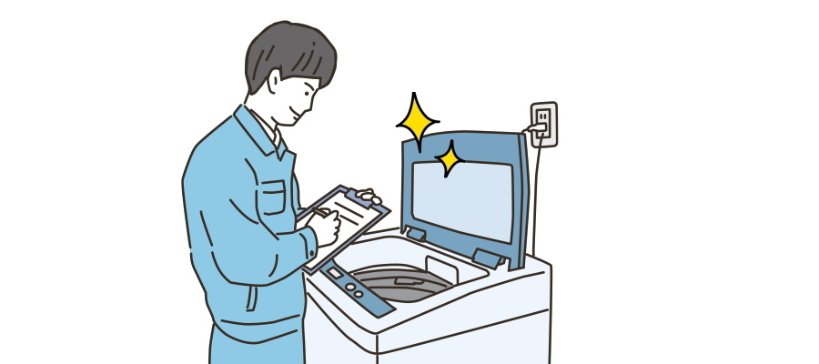 家電の設置と動作確認